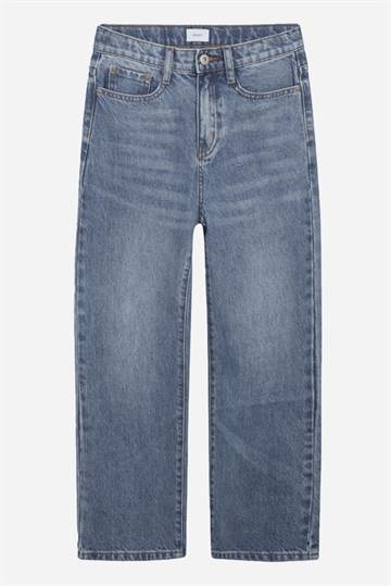 Grunt jeans med vida ben - Premium Blue